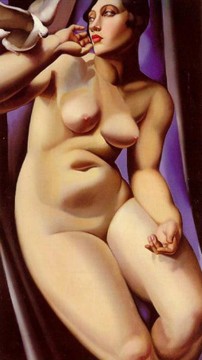 desnudo con paloma 1928 contemporánea Tamara de Lempicka Pinturas al óleo